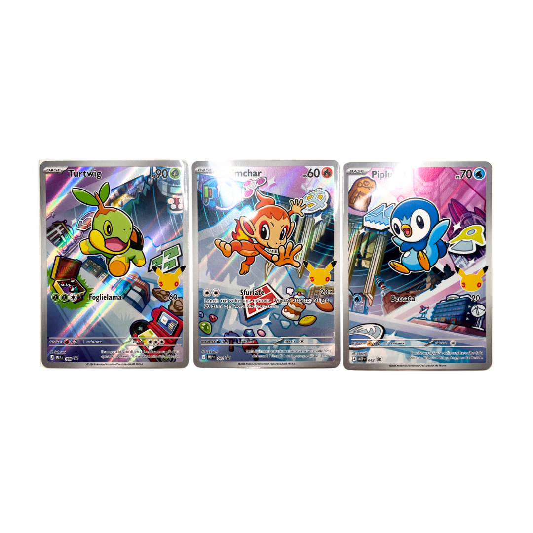 Piplup, Turtwig, Chimchar NM - Serie 1 2026